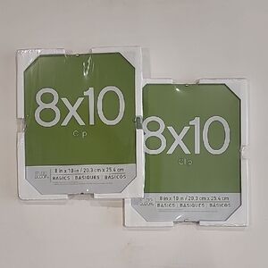 Studio Decor 8X10 Basic Clip Glass Frame Set Of 2